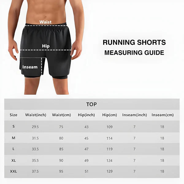 VELTARCO 2 in 1 RUNNING SHORTS